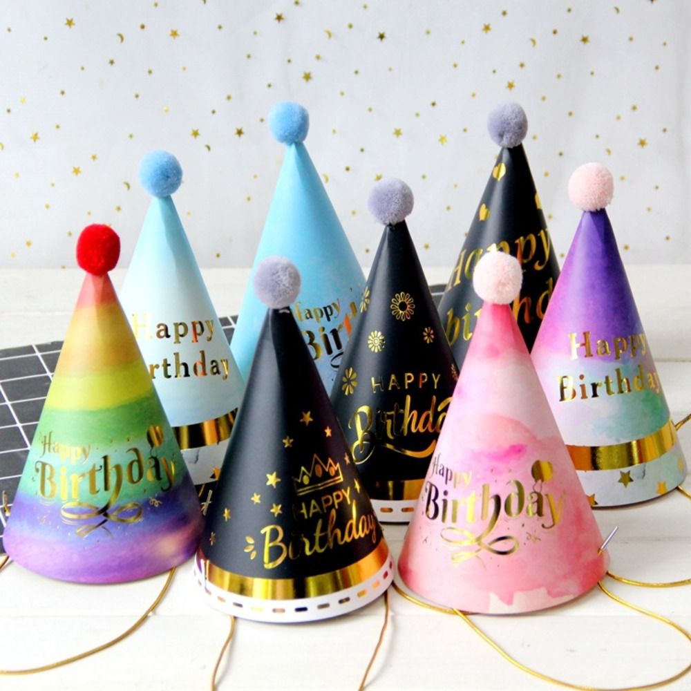 Science Of Happiness - Happy Birthday Party Hats DIY Handmade