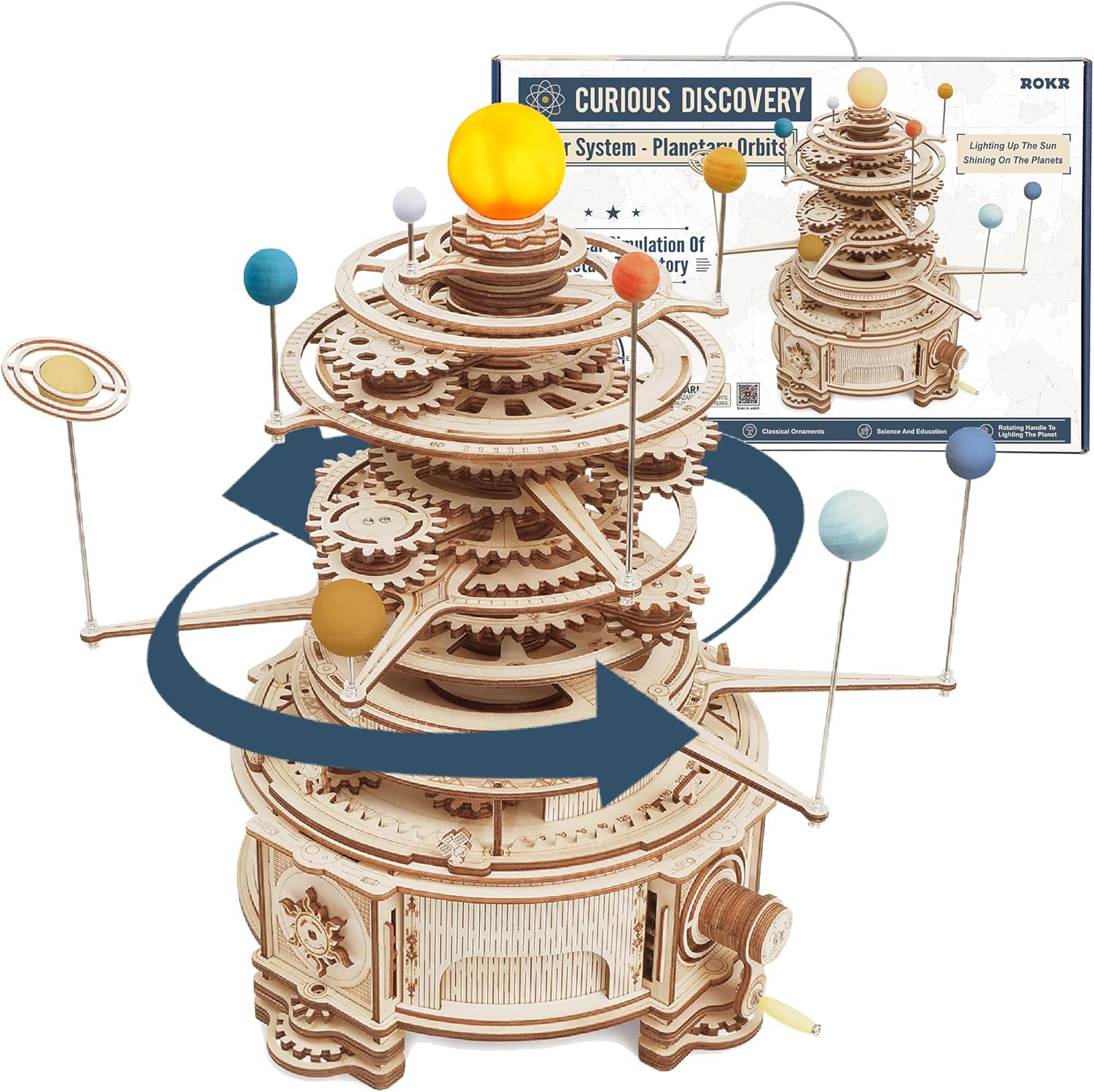 3D Wooden Puzzles for Adults-O - Solar System Orrery recension och pris