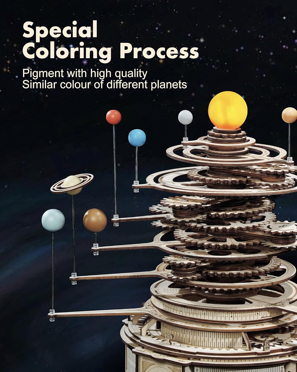 3D Wooden Puzzles for Adults-O - Solar System Orrery recension och pris