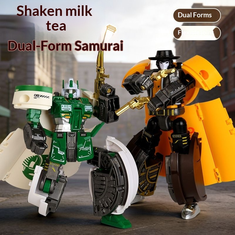 Transforming toy milk tea warr - Science Robotics recension och pris