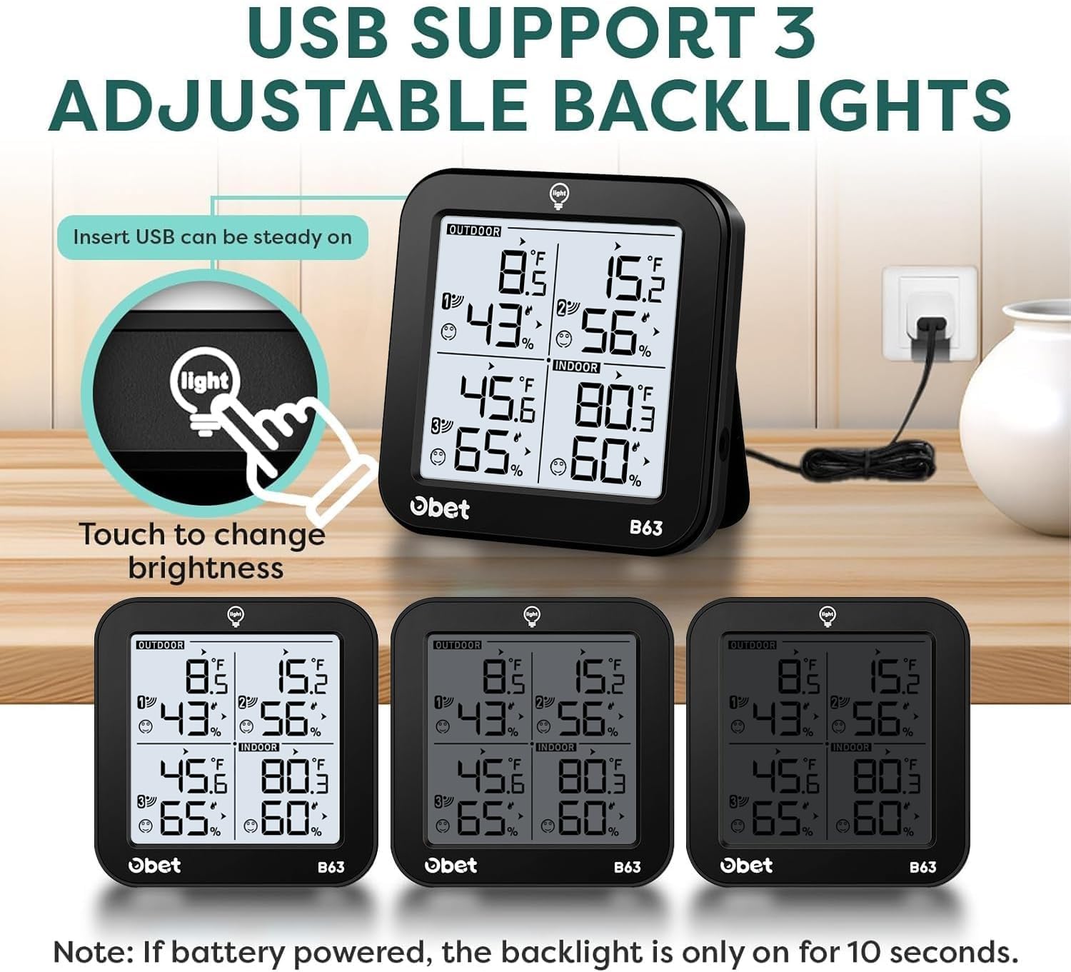Wireless Weather Station with  - Weather Station Indoor recension och pris