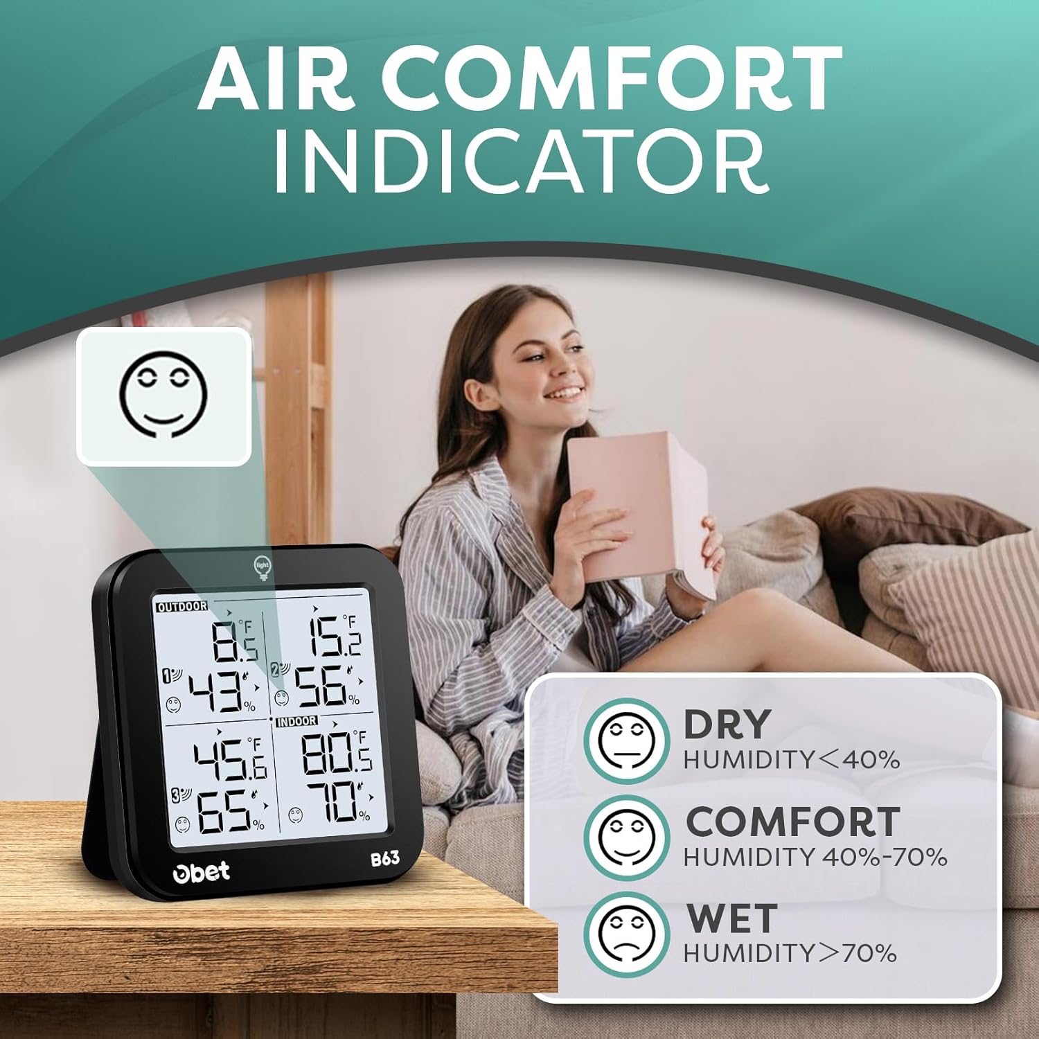 Wireless Weather Station with  - Weather Station Indoor recension och pris