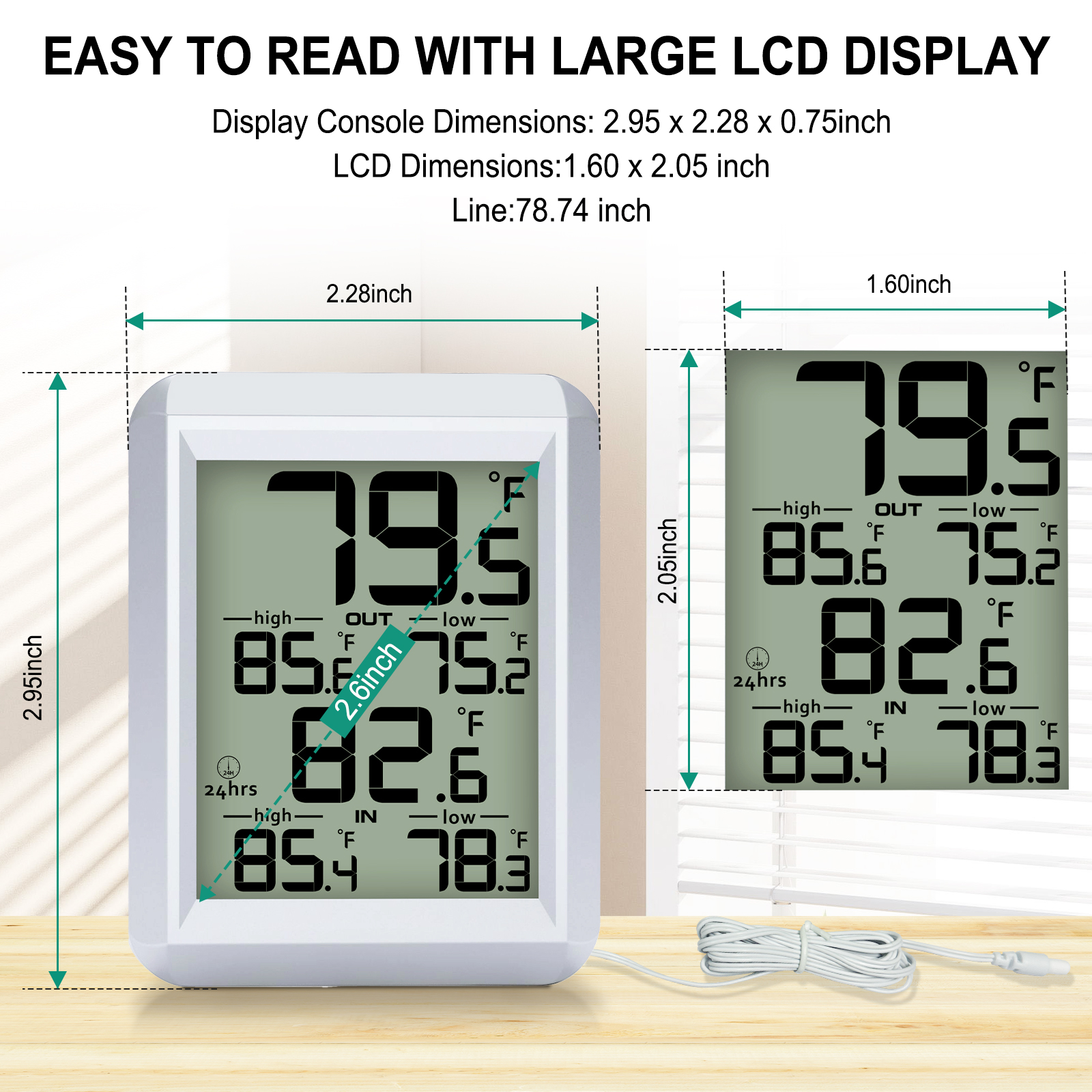 MASTFUYI Digital Thermometer I - Weather Station Indoor recension och pris