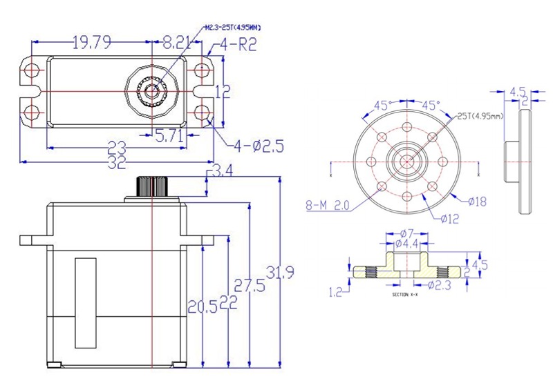 Feetech HLS3606M Constant Forc - Science Robotics recension och pris
