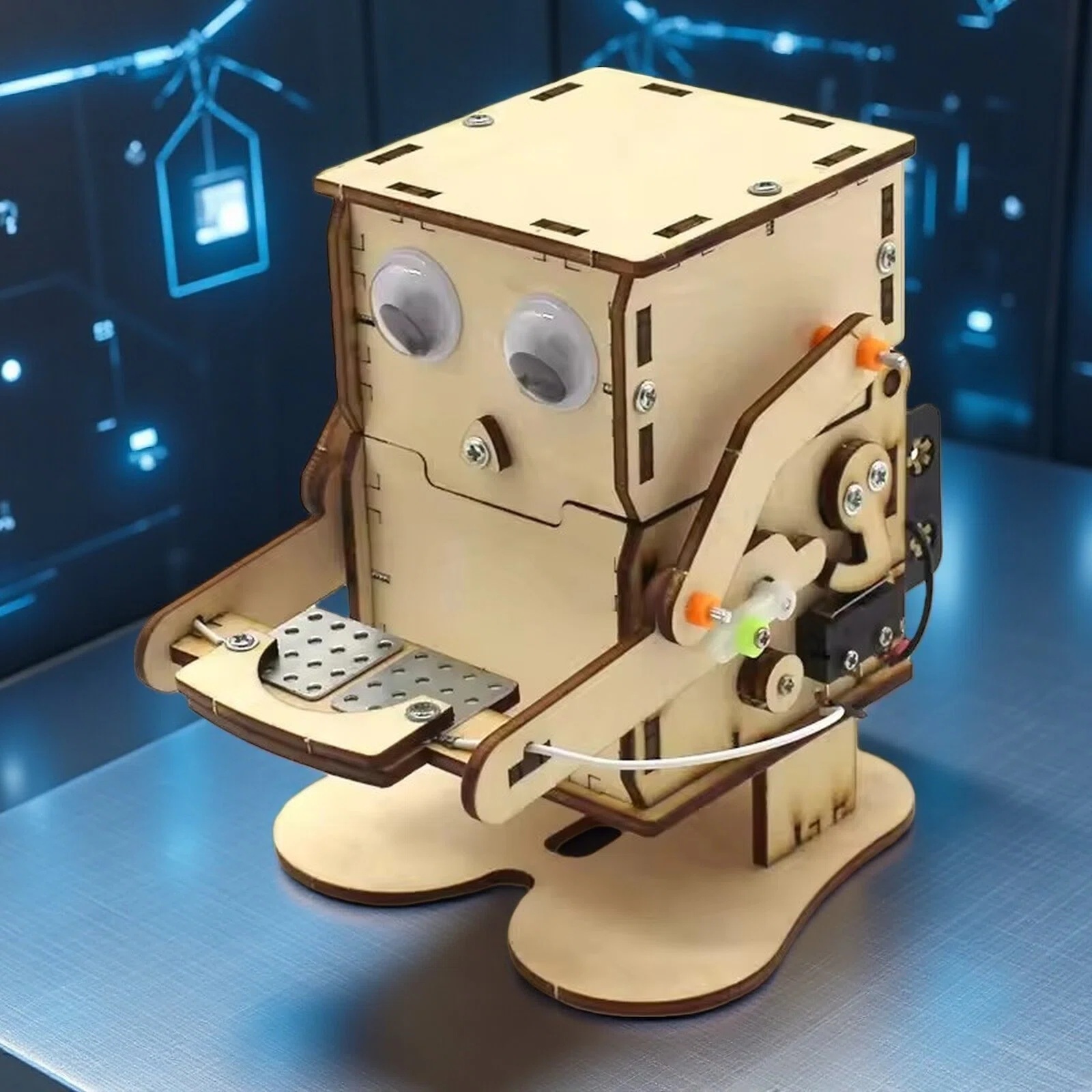 DIY Coin swallowing robot Coin - Science Project Robot recension och pris