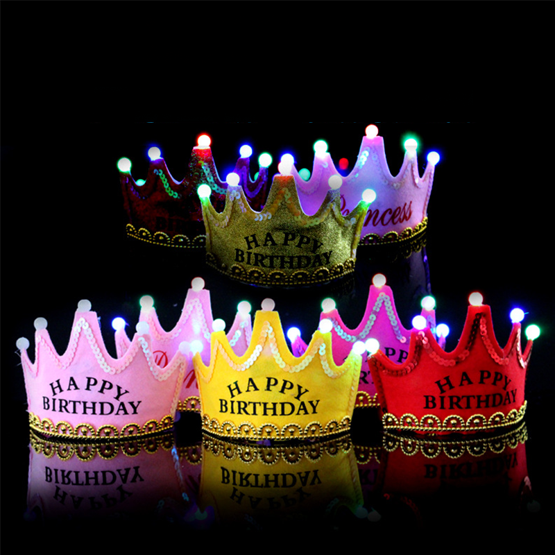 LED Happy Birthday Party Crown - Science Of Happiness recension och pris
