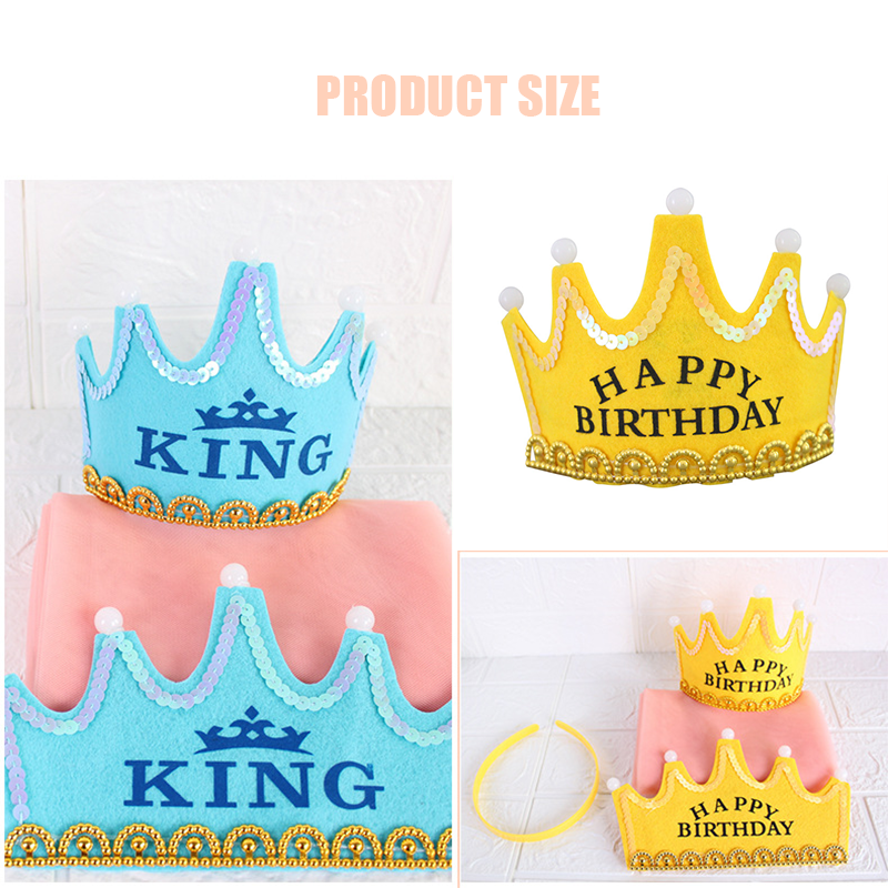 LED Happy Birthday Party Crown - Science Of Happiness recension och pris