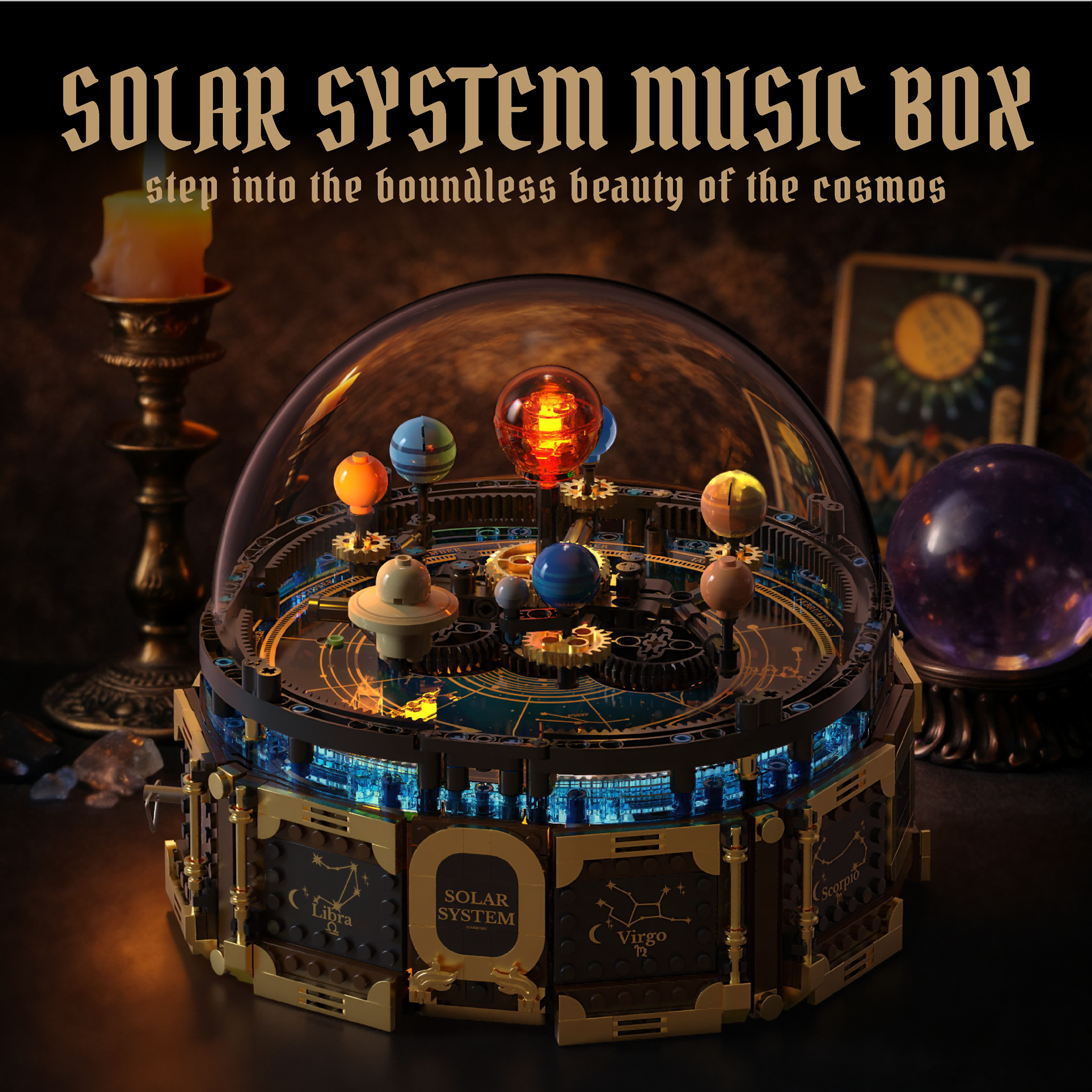 Mechanical Solar System Music  - Solar System Orrery recension och pris