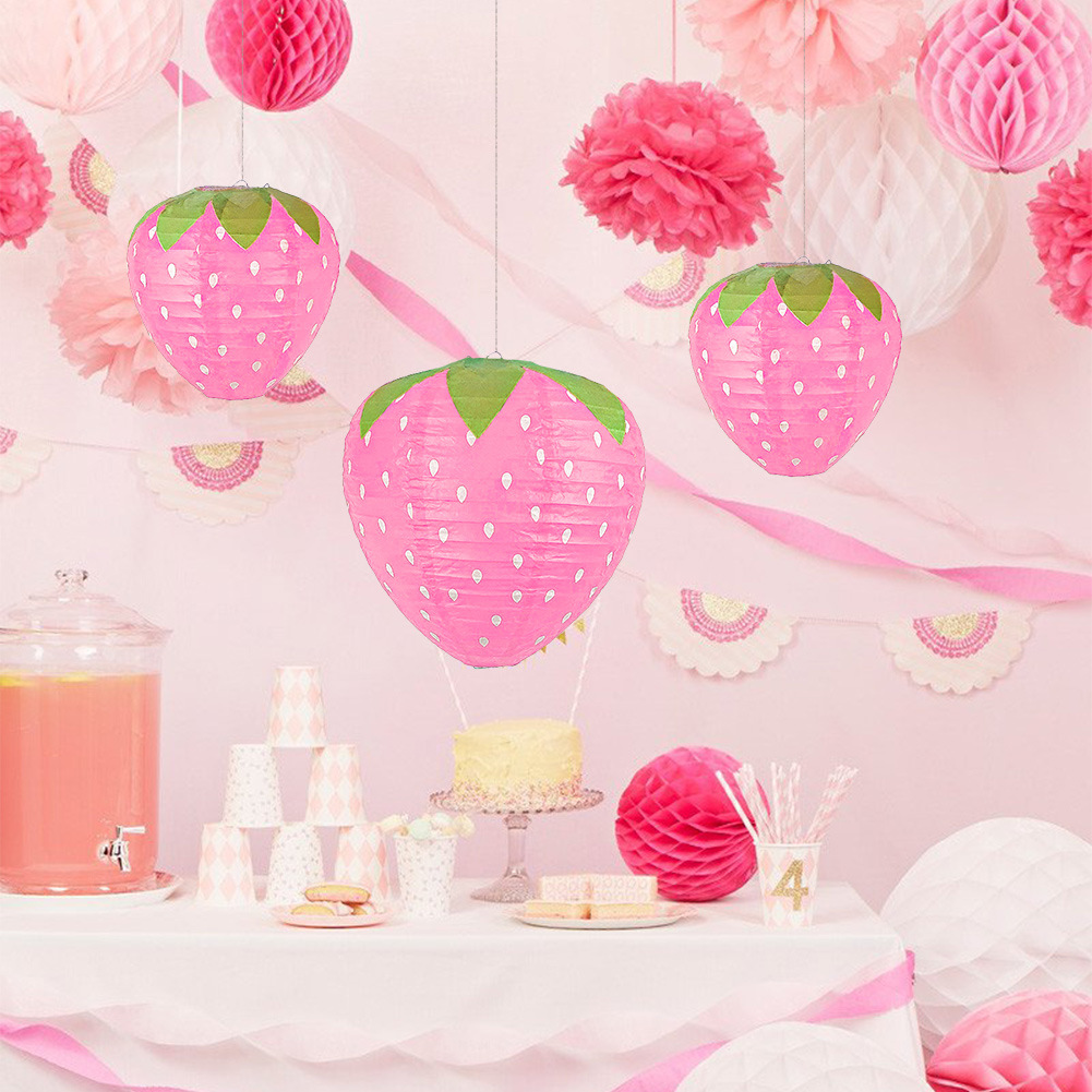 Pink Strawberry Paper Lantern  - Science Of Happiness recension och pris