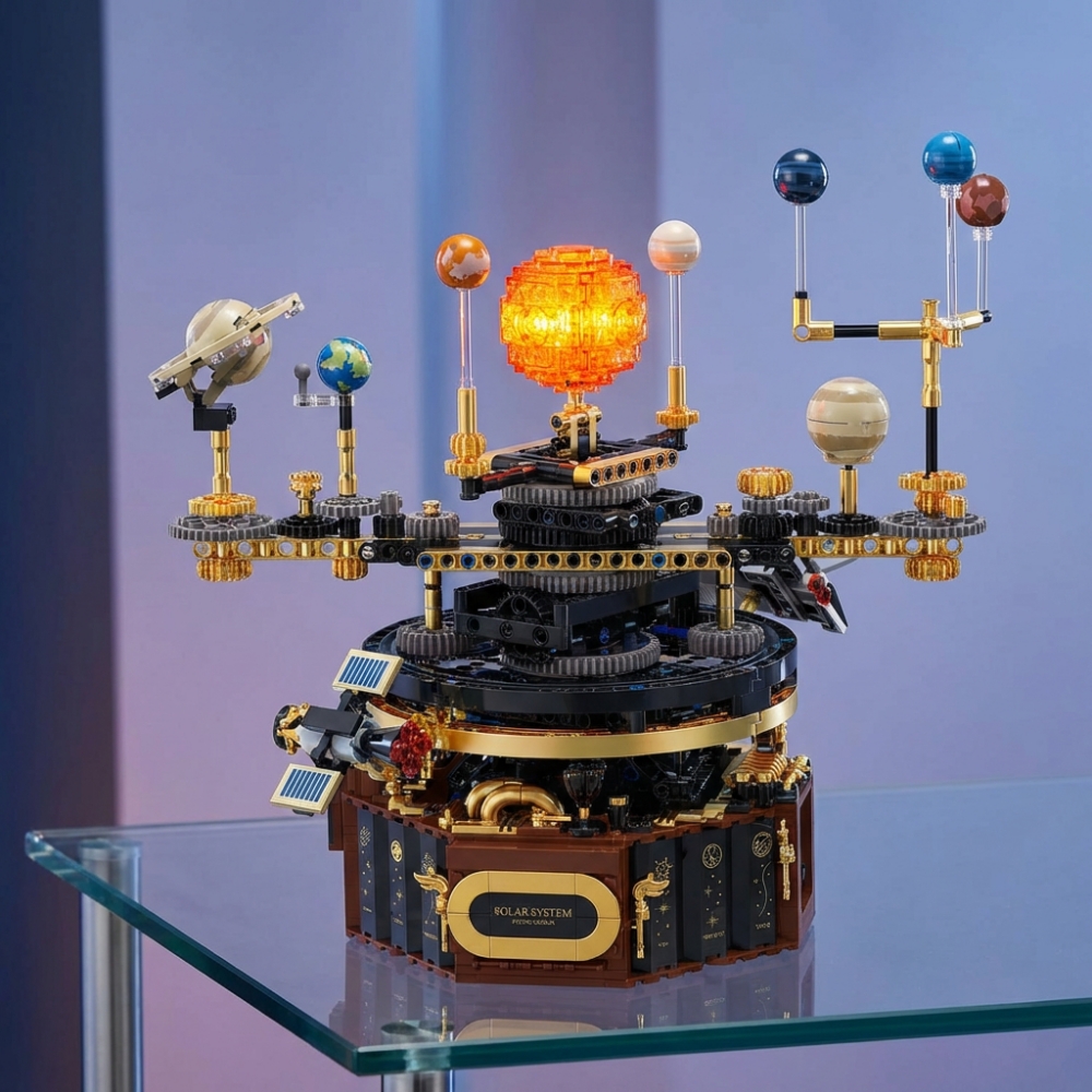 1098pcs Technical Solar System - Solar System Orrery recension och pris