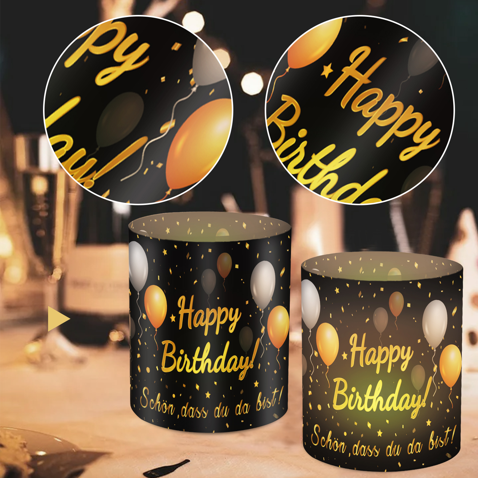 12pcs Happy Birthday Candle Ta - Science Of Happiness recension och pris