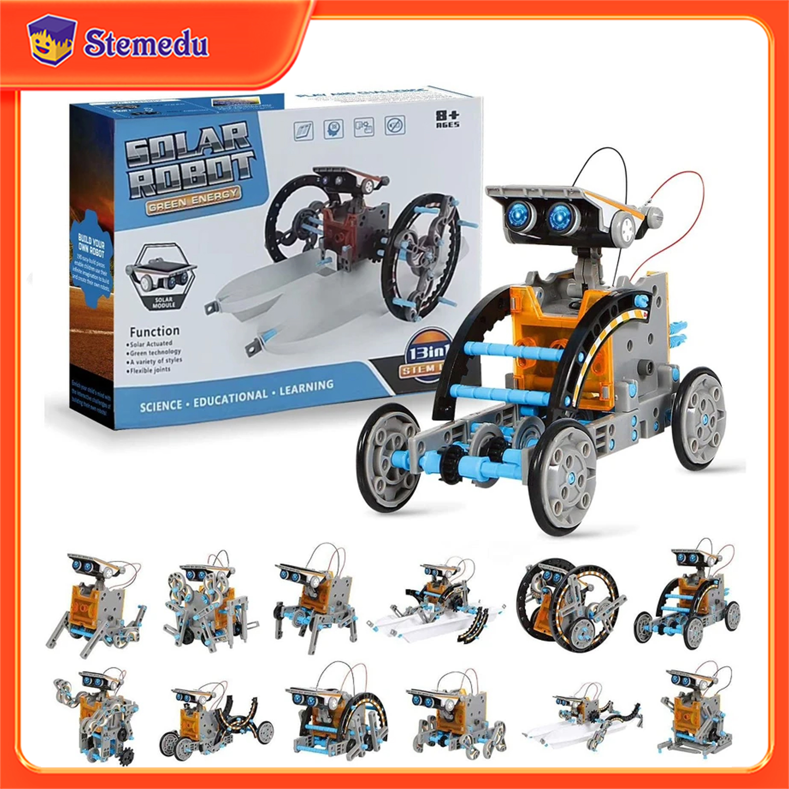 13 in 1 Solar Powered Robot Sc - Science Robotics recension och pris