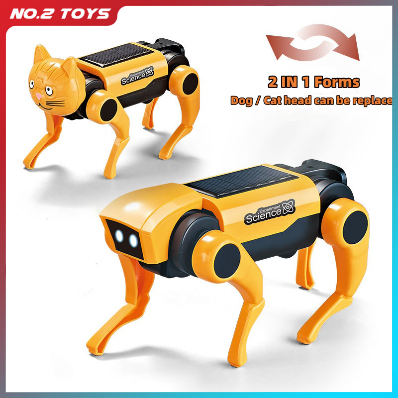 2IN1 Solar Robot Dog Replaceab - Science Project Robot recension och pris